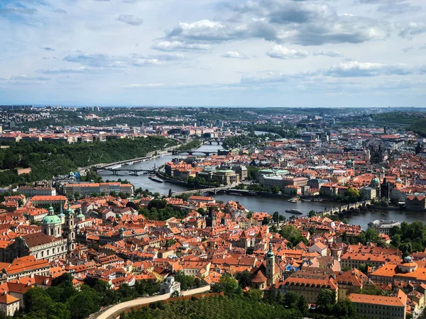 Panoramatický Pohled Pražské Město — Stock fotografie