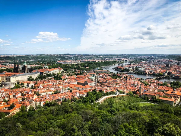 Panoramatický Pohled Pražské Město — Stock fotografie