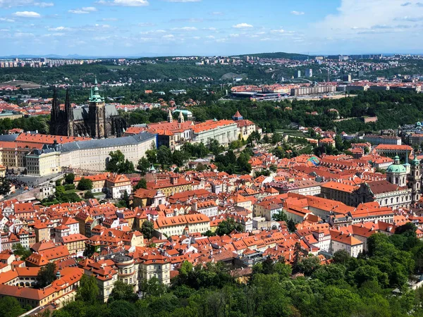 Panoramatický Pohled Pražské Město — Stock fotografie