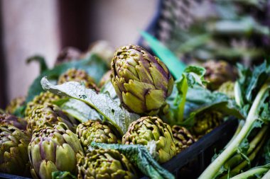 taze enginar yakın görüntüsü
