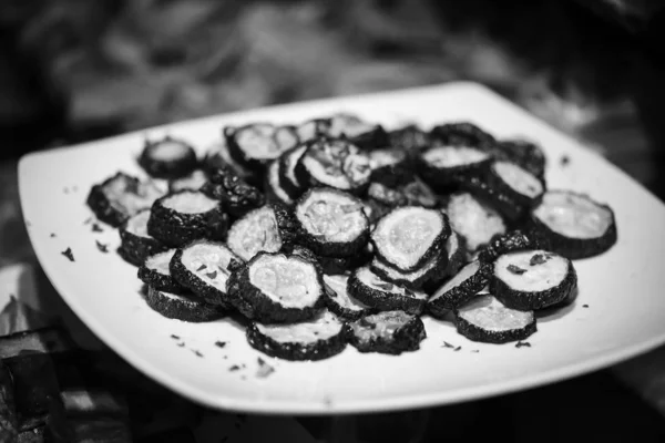 Tasty Grilled Pumpkin Close View — Stock Photo, Image