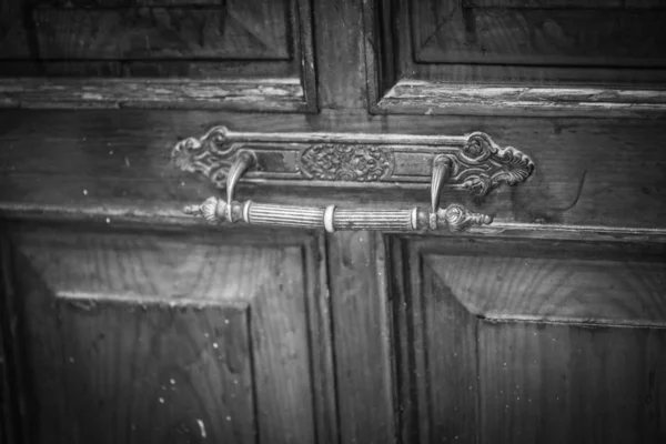 Portes Anciennes Ferment Dans Les Rues Historiques Rome — Photo