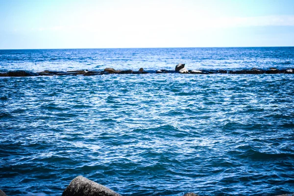 イタリアの海辺を間近に見ることができます — ストック写真