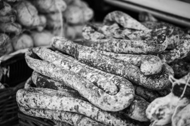 Lezzetli Fransız Şarküteri. Yakın plan.