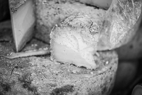 Mescolare Formaggio Francese Vista Vicino — Foto Stock