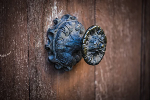 Old Doors Close Historical Streets Rome — Stock Photo, Image