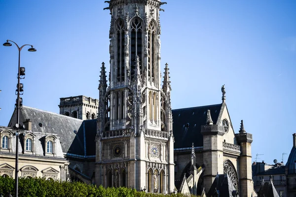 Iglesia Parisina Vista Cerca Notre Dame Paris — Foto de Stock