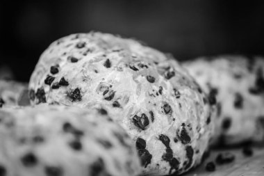 Lezzetli Fransız pastanesi kahvaltı yemekleri.