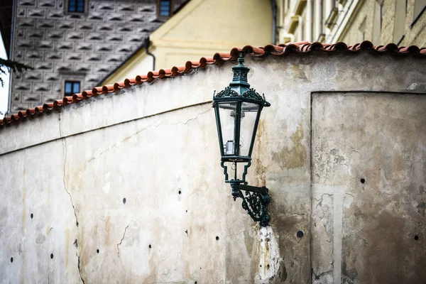 Tervezett Utcai Lámpa Prágában — Stock Fotó
