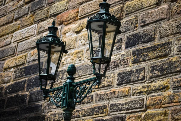 Designed Street Lamp Prague — 스톡 사진