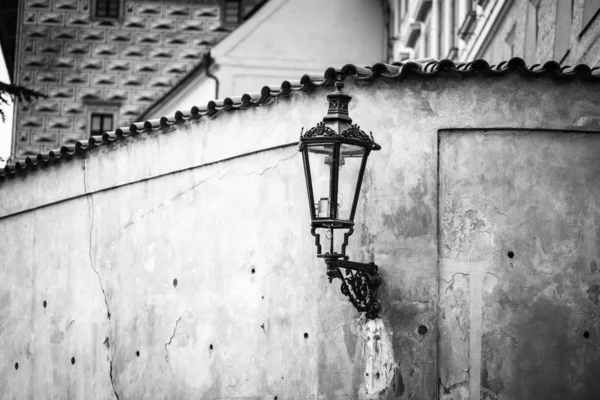 Navržená Pouliční Lampa Praze — Stock fotografie