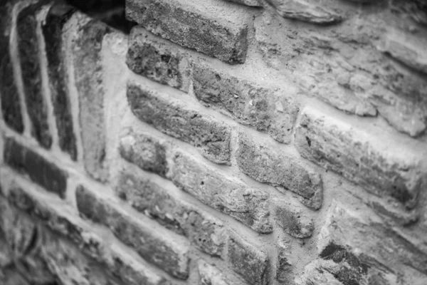 Vue Rapprochée Mur Briques — Photo