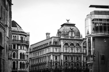 Prag şehrinin panoramik görünüm