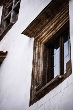 Czech şehrinin yakın görüntüsü Cesky Krumlov