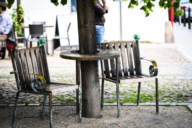 Prag şehrinin panoramik görünüm