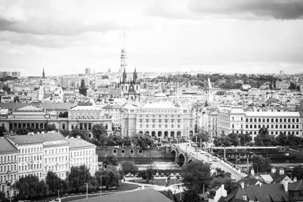 Panoramatický Výhled Město Praha — Stock fotografie