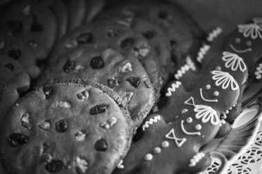 Lezzetli zencefilli ekmek. Yakın plan.