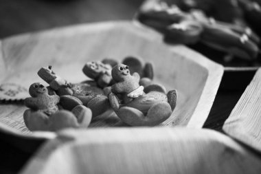 Lezzetli zencefilli ekmek. Yakın plan.