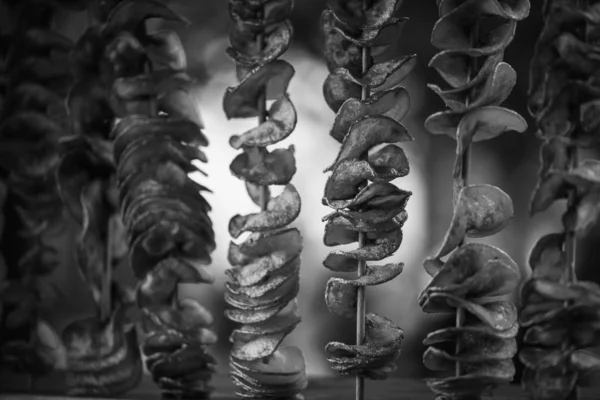 Patatesler yakın görüş.