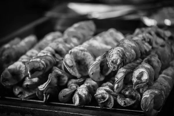 Pommes Terre Bâtons Vue Près — Photo