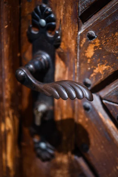 Закрийте Доступ Історичних Дверей Вулицях Праги — стокове фото