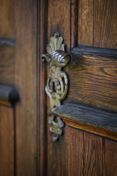 Vista Vicino Delle Porte Storiche All Interno Delle Strade Praga — Foto Stock