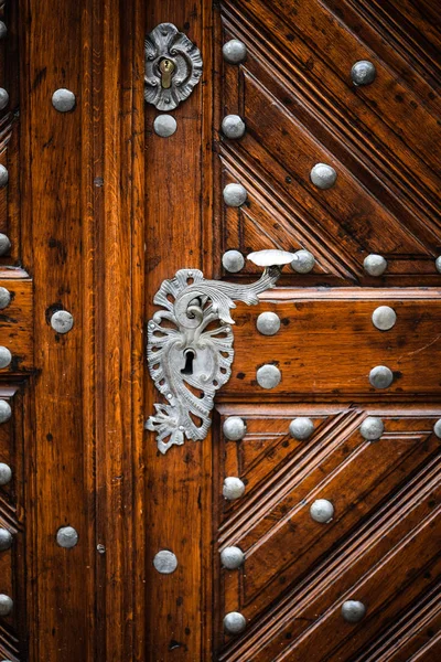 Close View Historical Doors Streets Prague — Stock Photo, Image