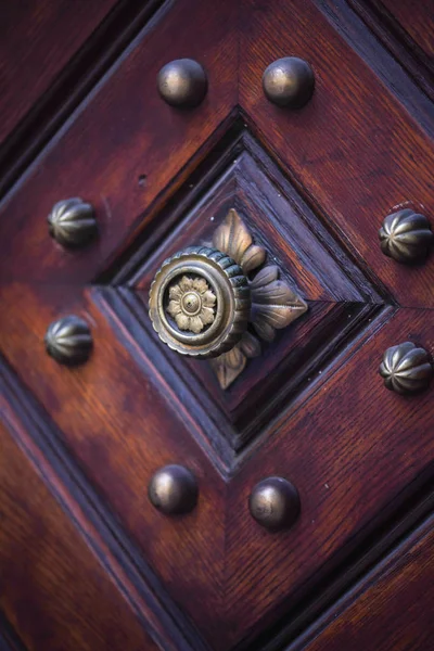 Vista Vicino Delle Porte Storiche All Interno Delle Strade Praga — Foto Stock