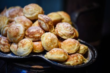 Geleneksel Czech lezzetleri - marmelatlı mini çörekler