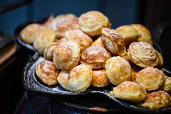 Delicias Checas Tradicionales Mini Rosquillas Con Mermelada Mezcla — Foto de Stock