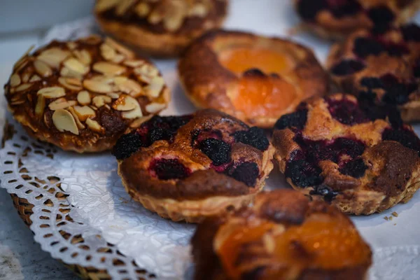 Deliciosos Pratos Pequeno Almoço Padaria Checa — Fotografia de Stock