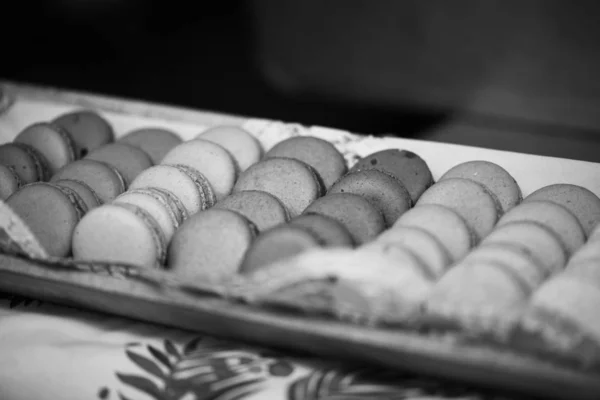 Deliciosa Mezcla Francesa Artesanal Macarrones —  Fotos de Stock
