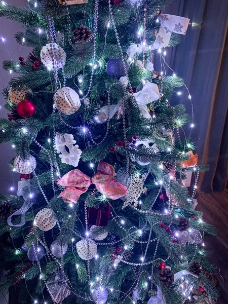 Beautiful Christmas Tree Close View — Stock Photo, Image