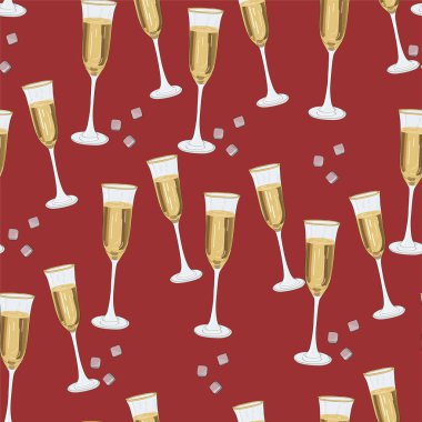 Şampanya kadehleri desen 2