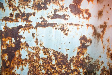 texture of old rusty iron with peeling paint