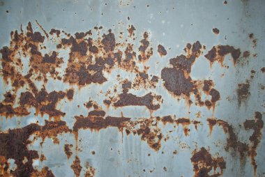 texture of old rusty iron with peeling paint