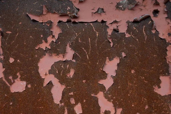 Texture Rusty Iron Peeling Paint — Stock Photo, Image