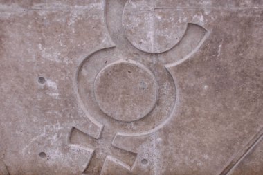 Dekoratif desenli beton duvar