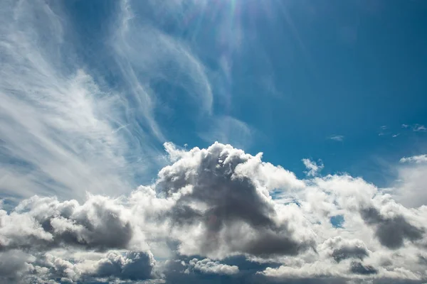 Cúmulo Nuvens Céu Azul — Fotografia de Stock