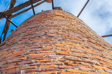 kırmızı tuğla duvarcılığın dokusu