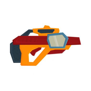 Futuristik silahlar. Uzay blasters. Kayak - Fi av tüfeği uzayda çekim için. Vektör çizim .