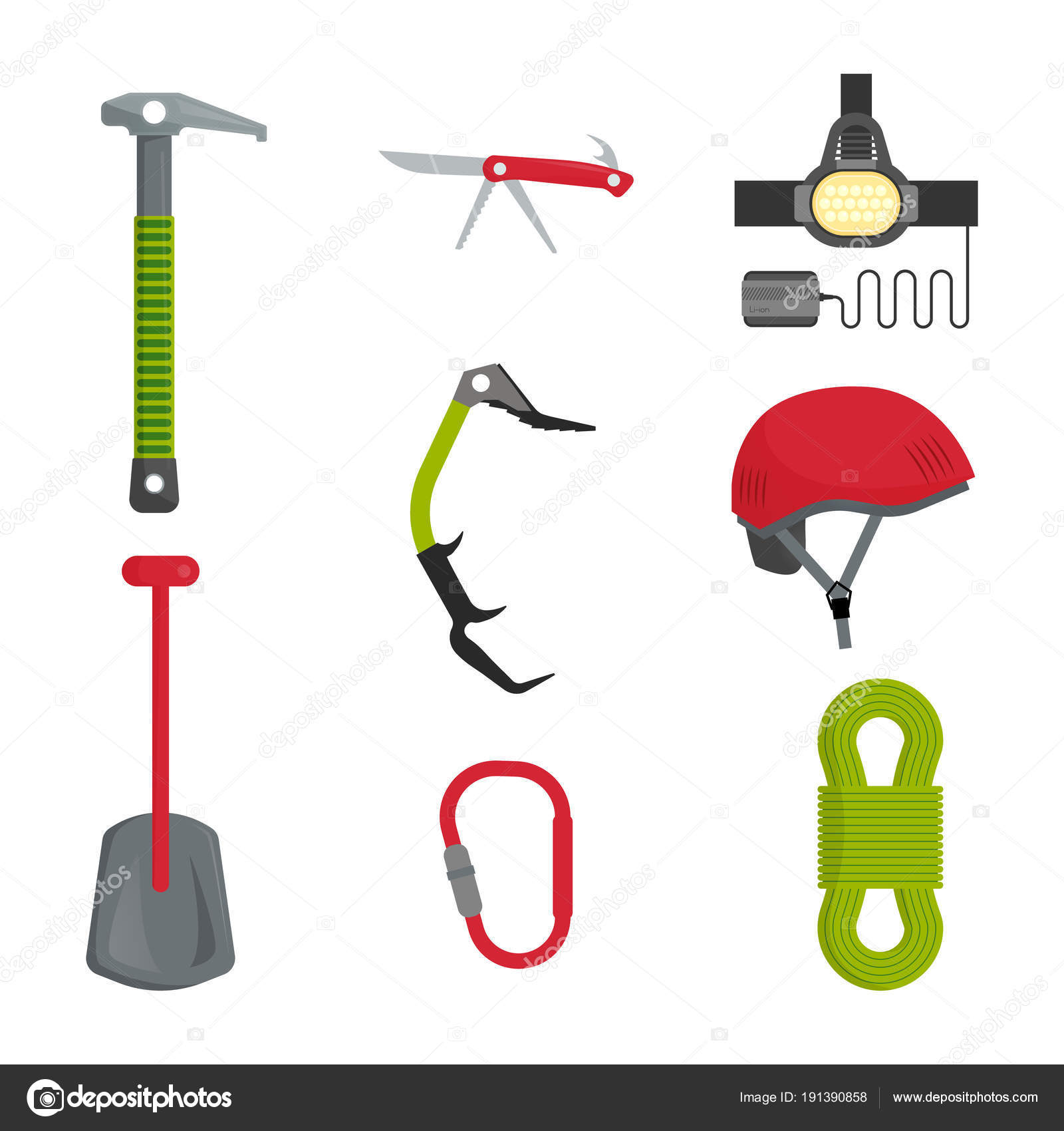 mountain climbing equipment