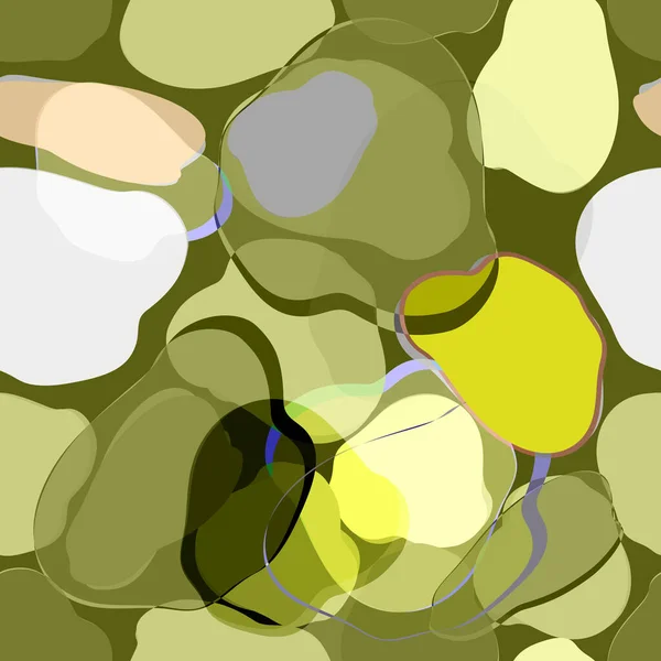 Απρόσκοπτο Μοτίβο Αφηρημένο Υπόβαθρο Διάνυσμα Εικονογραφήσεις Απλών Σχημάτων Πράσινα Χρώματα — Διανυσματικό Αρχείο