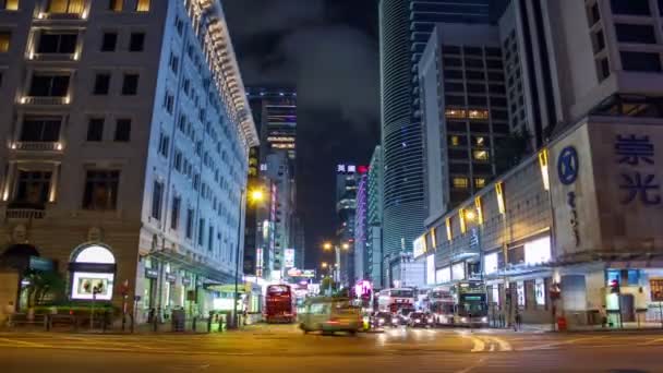 香港 - 2017年 5 月: 夜景と相まって香港のタイムラプス — ストック動画