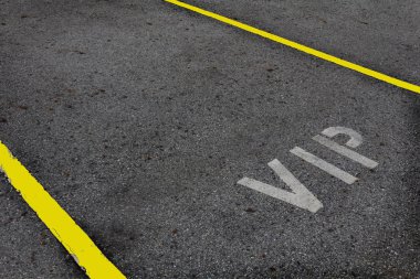 bir bl ile birinci sınıf mahsus bir park olan VIP servis simge