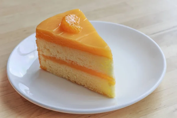 Orange cake for a break — Stock Photo, Image