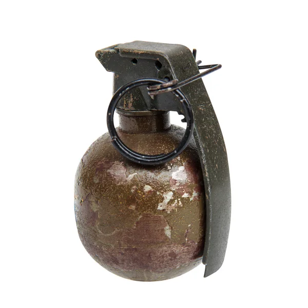 Grenade on isolated on white background and Clipping path. — Stock Photo, Image