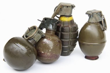el bombası üzerinde izole beyaz zemin üzerine