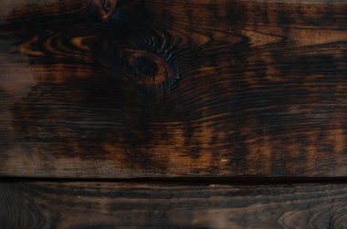 Kahverengi ahşap arka plan. Üst Manzara. Ahşap yüzey