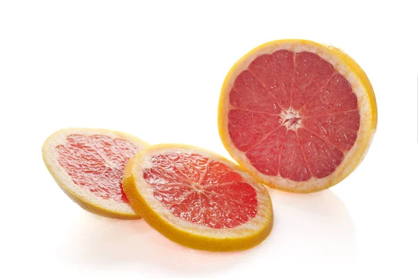 Grapefruits on white background — Stock Photo, Image